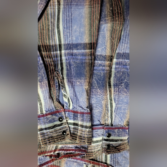 Adikted western snap button shirt size L - Picture 2 of 6